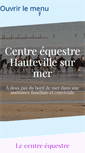 Mobile Screenshot of centre-equestre-hauteville.org