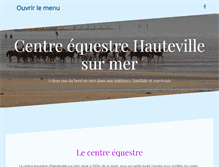 Tablet Screenshot of centre-equestre-hauteville.org